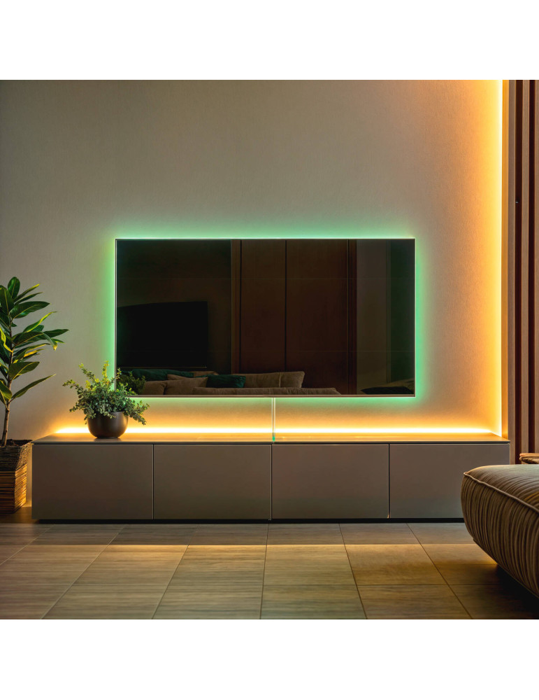 kit Ruban LED RGB 5V DC 24LED/m avec USB pour Télévision 2m IP20