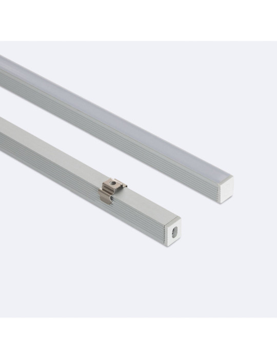 Profilé Aluminium en Saillie Mini avec Capot Continu pour Ruban LED jusqu'à 6 mm