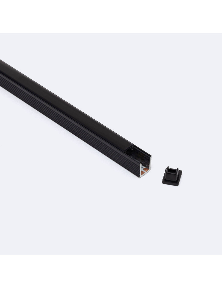 Profilé Aluminium en Saillie Mini avec Capot Continu pour Ruban LED jusqu'à 6 mm