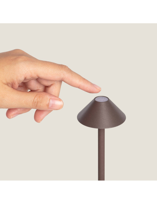 Lampe à Poser LED Portable Extérieure Métal avec Batterie Rechargeable Magatzi