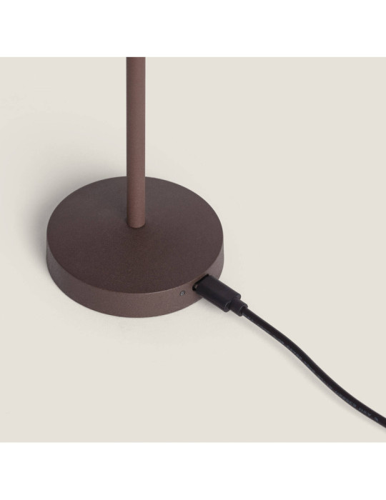 Lampe à Poser LED Portable Extérieure Métal avec Batterie Rechargeable Magatzi