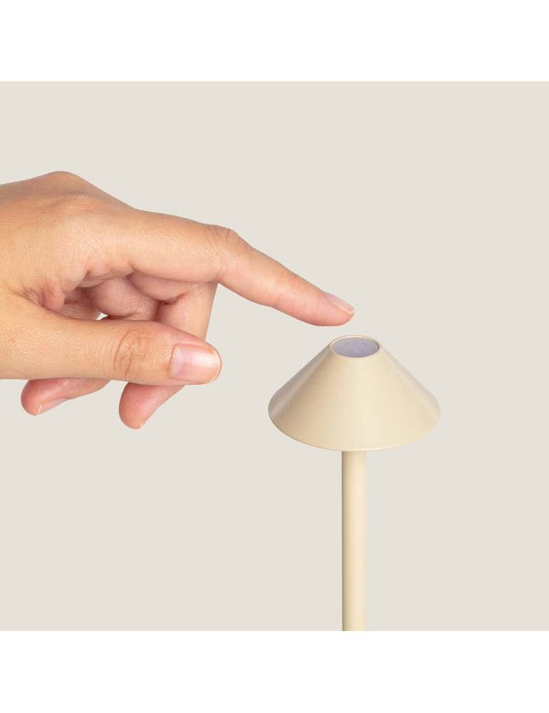 Lampe à Poser LED Portable Extérieure Métal avec Batterie Rechargeable Magatzi