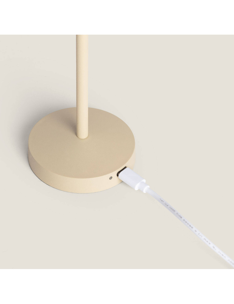 Lampe à Poser LED Portable Extérieure Métal avec Batterie Rechargeable Magatzi