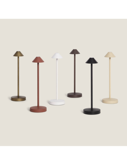 Lampe à Poser LED Portable Extérieure Métal avec Batterie Rechargeable Magatzi