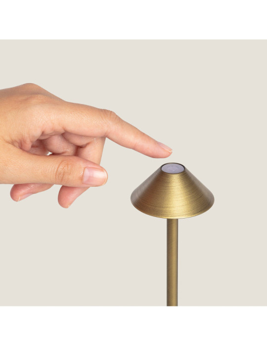 Lampe à Poser LED Portable Extérieure Métal avec Batterie Rechargeable Magatzi