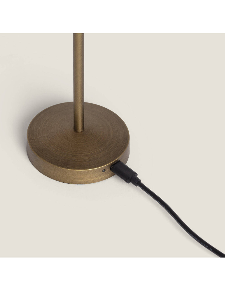 Lampe à Poser LED Portable Extérieure Métal avec Batterie Rechargeable Magatzi