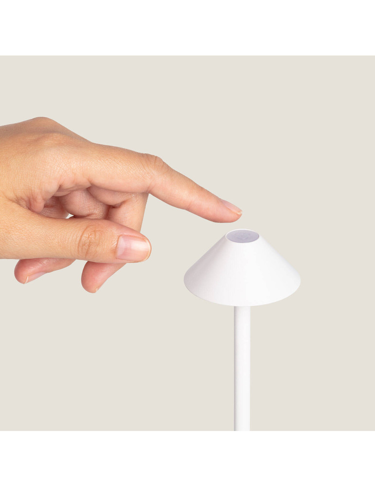 Lampe à Poser LED Portable Extérieure Métal avec Batterie Rechargeable Magatzi