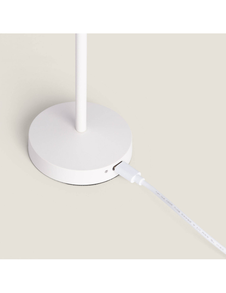 Lampe à Poser LED Portable Extérieure Métal avec Batterie Rechargeable Magatzi