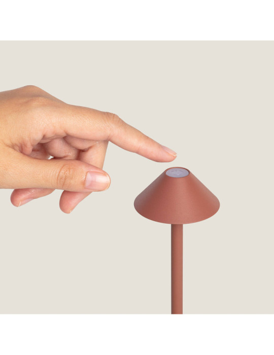 Lampe à Poser LED Portable Extérieure Métal avec Batterie Rechargeable Magatzi