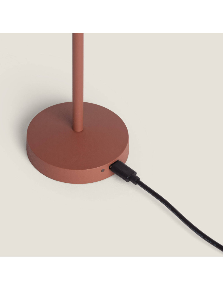 Lampe à Poser LED Portable Extérieure Métal avec Batterie Rechargeable Magatzi