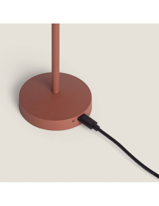 Lampe à Poser LED Portable Extérieure Métal avec Batterie Rechargeable Magatzi