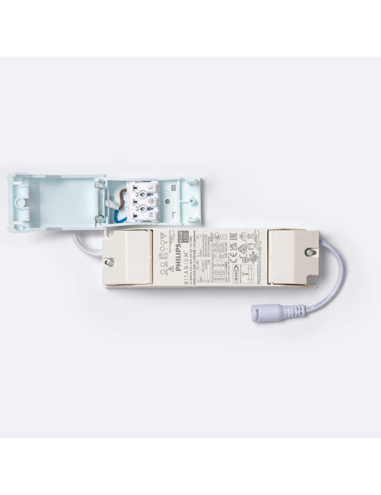 Panneau LED 120x30 cm 40W 4000 lm Dimmable PHILIPS Xitanium avec Boîte de Connexion Rapide et Câble de Sécurité