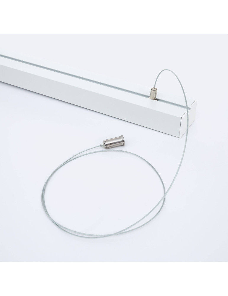 Profilé Aluminium Grande Taille Suspendu avec Capot Continu Pour Ruban de LED jusqu'à 45 mm