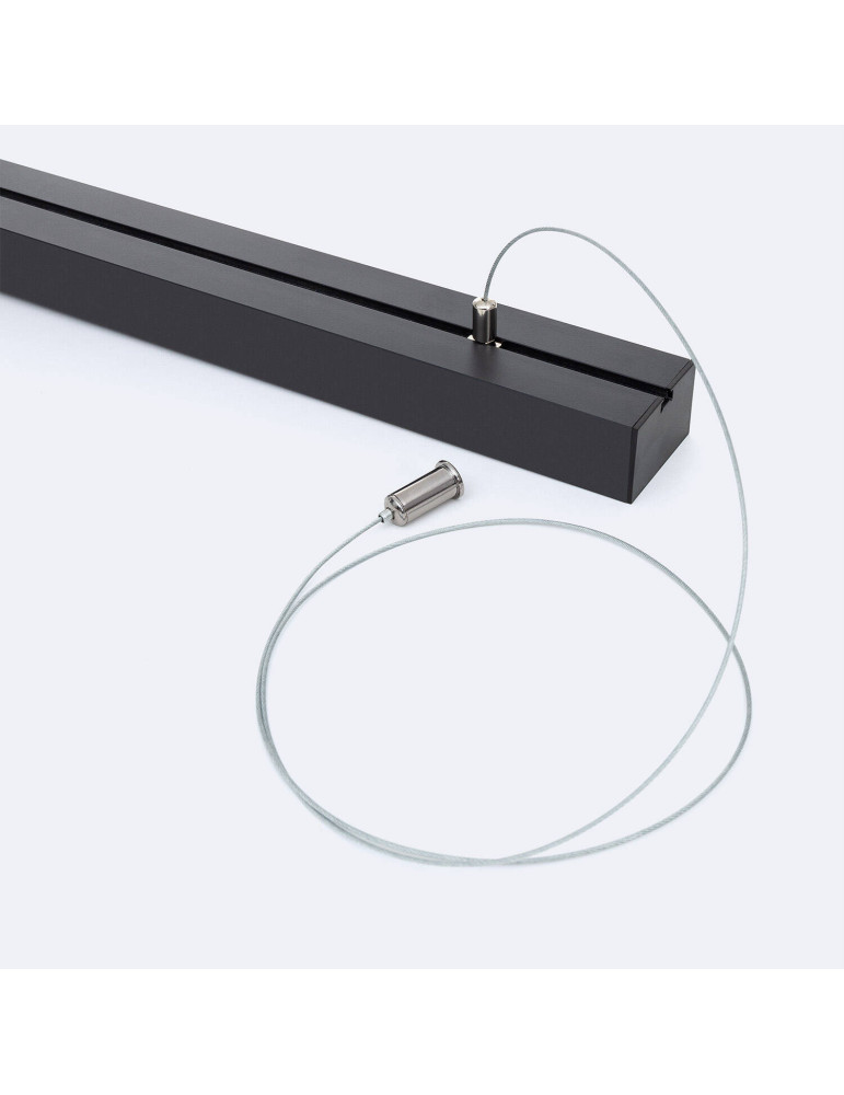 Profilé Aluminium Grande Taille Suspendu avec Capot Continu Pour Ruban de LED jusqu'à 45 mm