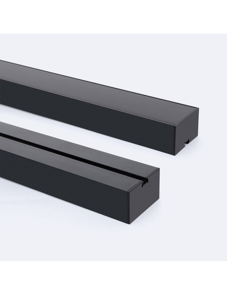 Profilé Aluminium Grande Taille Suspendu avec Capot Continu Pour Ruban de LED jusqu'à 45 mm