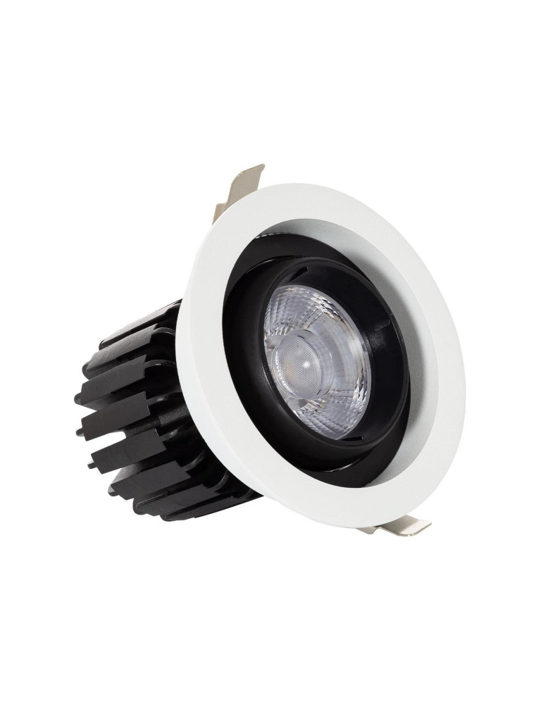 Spot LED Downlight COB Rond Orientable 360º (UGR19) High Lumen Expert Color No Flicker CRI90 18W Coupe Ø 115mm