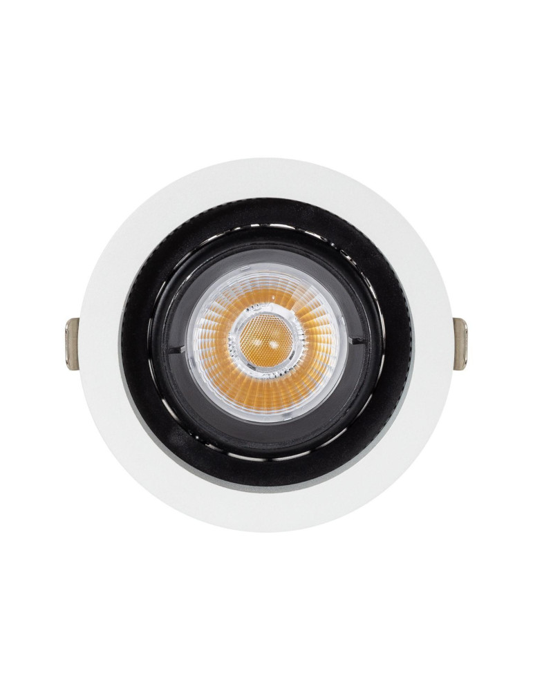 Spot LED Downlight COB Rond Orientable 360º (UGR19) High Lumen Expert Color No Flicker CRI90 18W Coupe Ø 115mm