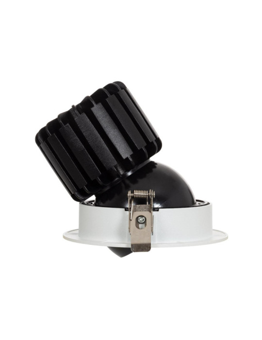 Spot LED Downlight COB Rond Orientable 360º (UGR19) High Lumen Expert Color No Flicker CRI90 18W Coupe Ø 115mm