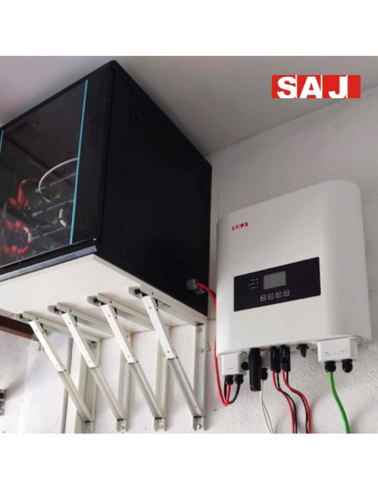 Onduleur Solaire Hybride Monophasé SAJ H1 Chargeur de Batteries PYLONTECH avec Injection au Réseau Électrique 3.6-6 kW