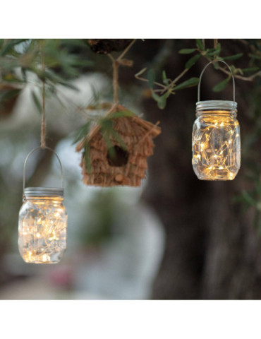 Lampe LED Extérieure Bocal Solaire