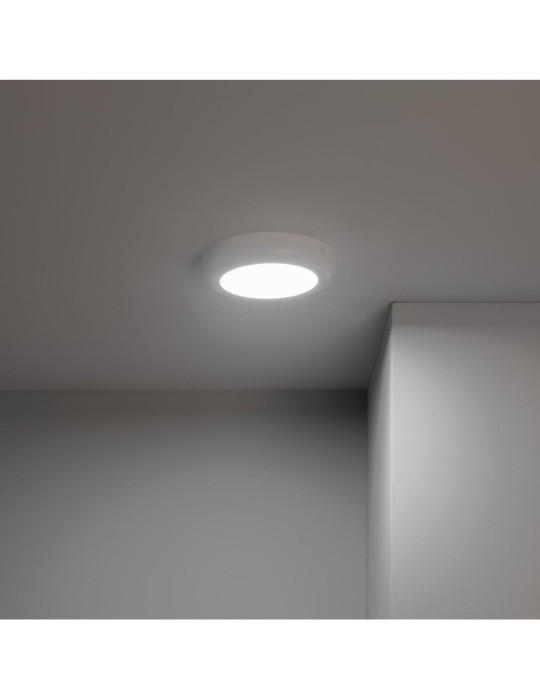 Plafonnier LED Rond 12W Métal Design White Ø180mm