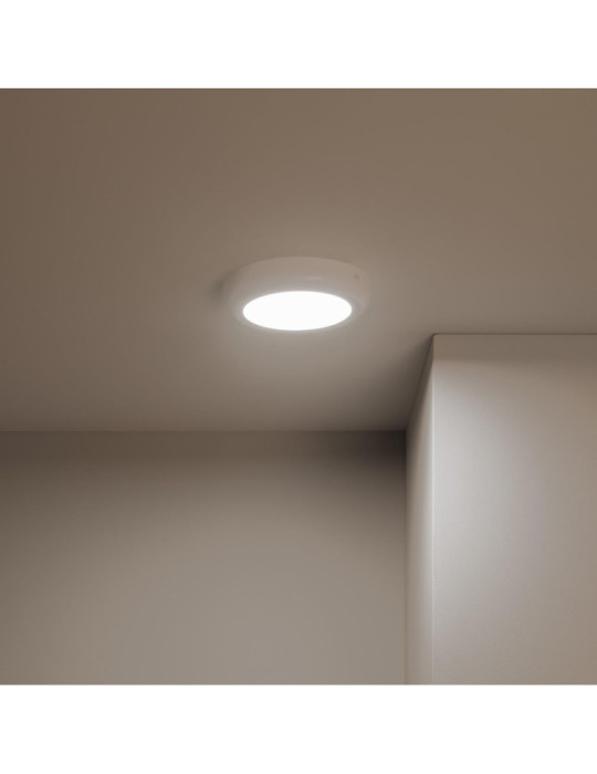 Plafonnier LED Rond 12W Métal Design White Ø180mm