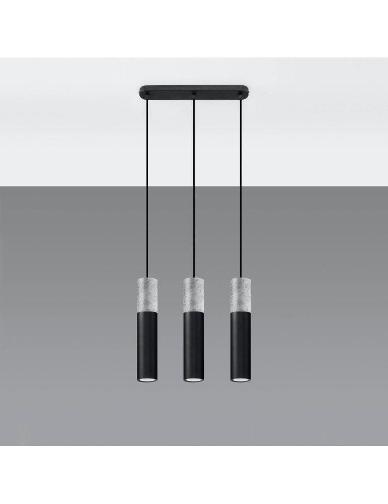 Suspension Béton Borgio 3L SOLLUX