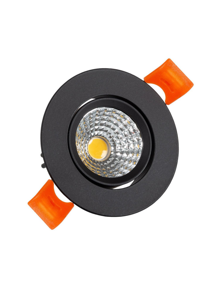 Spot Downlight LED 5W Rond COB CRI90 Coupe Ø 55 mm Noir