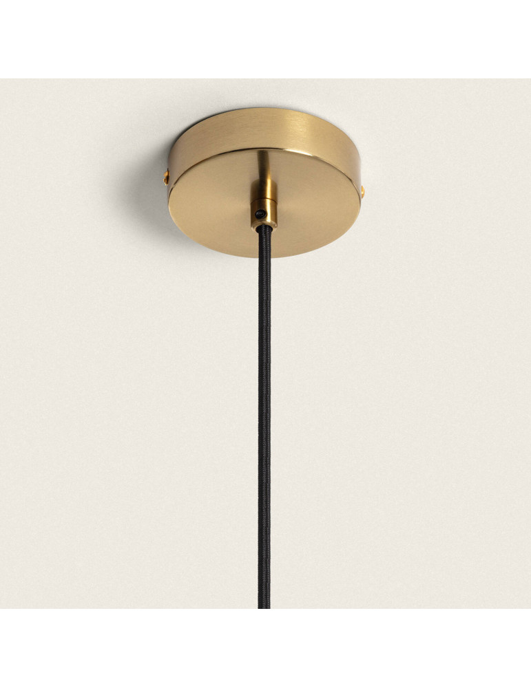 Suspension Métal et Tissu Arija