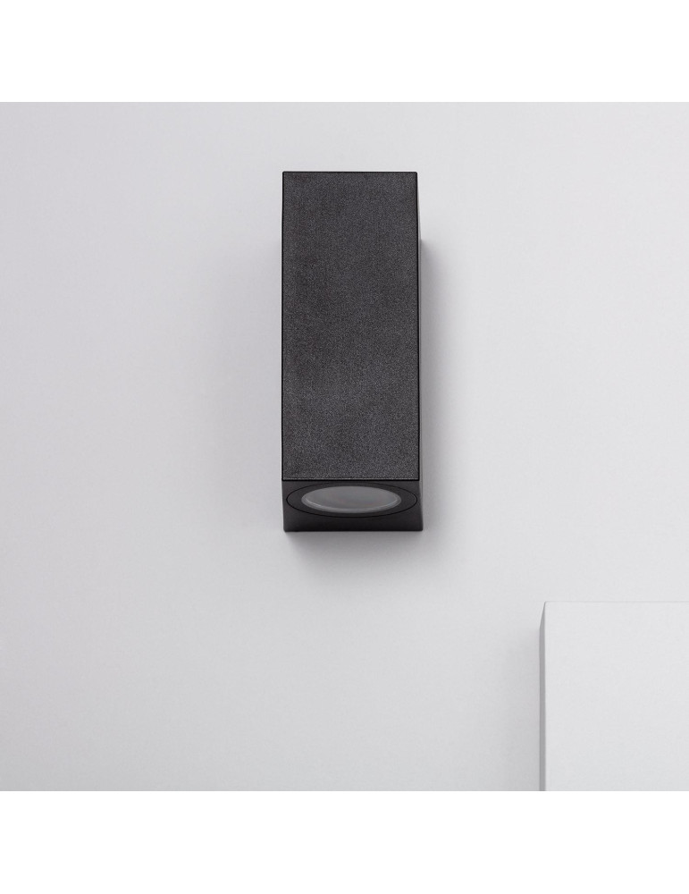 Applique Murale Extérieure Miseno Éclairage Double Face Noire