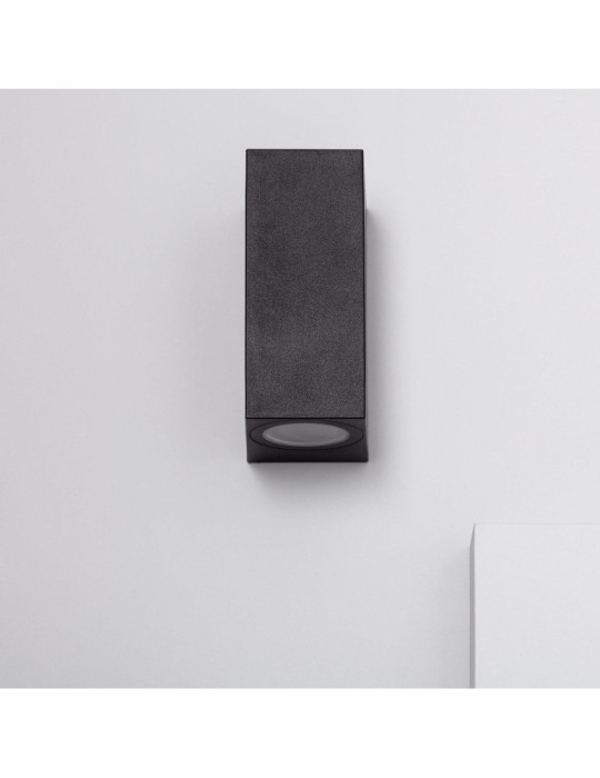 Applique Murale Extérieure Miseno Éclairage Double Face Noire