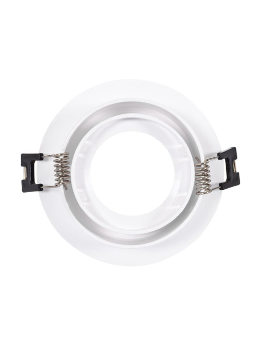 Collerette Downlight Ronde Orientable pour Ampoule LED GU10 / GU5.3 Coupe Ø 80mm