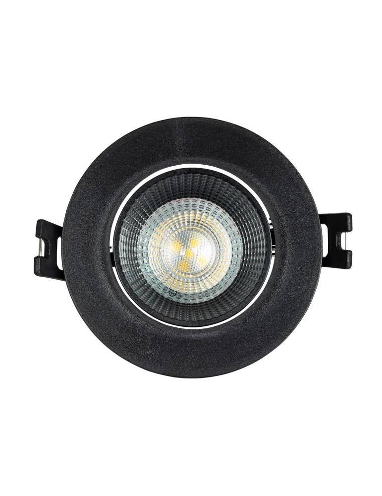 Collerette Downlight Ronde Orientable pour Ampoule LED GU10 / GU5.3 Coupe Ø 80mm