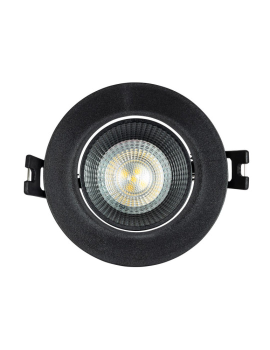 Collerette Downlight Ronde Orientable pour Ampoule LED GU10 / GU5.3 Coupe Ø 80mm