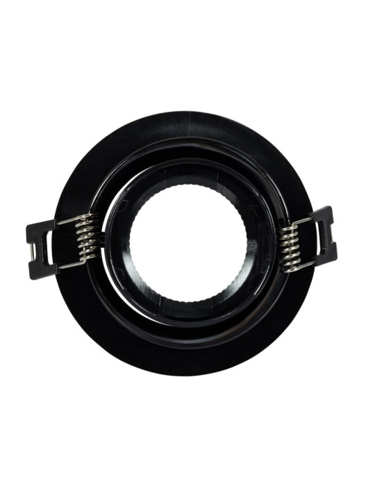 Collerette Downlight Ronde Orientable pour Ampoule LED GU10 / GU5.3 Coupe Ø 80mm