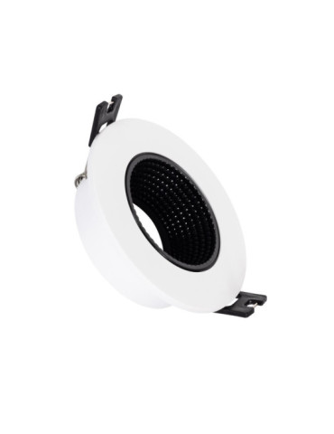 Collerette Downlight Ronde Orientable pour Ampoule LED GU10 / GU5.3 Coupe Ø 80mm