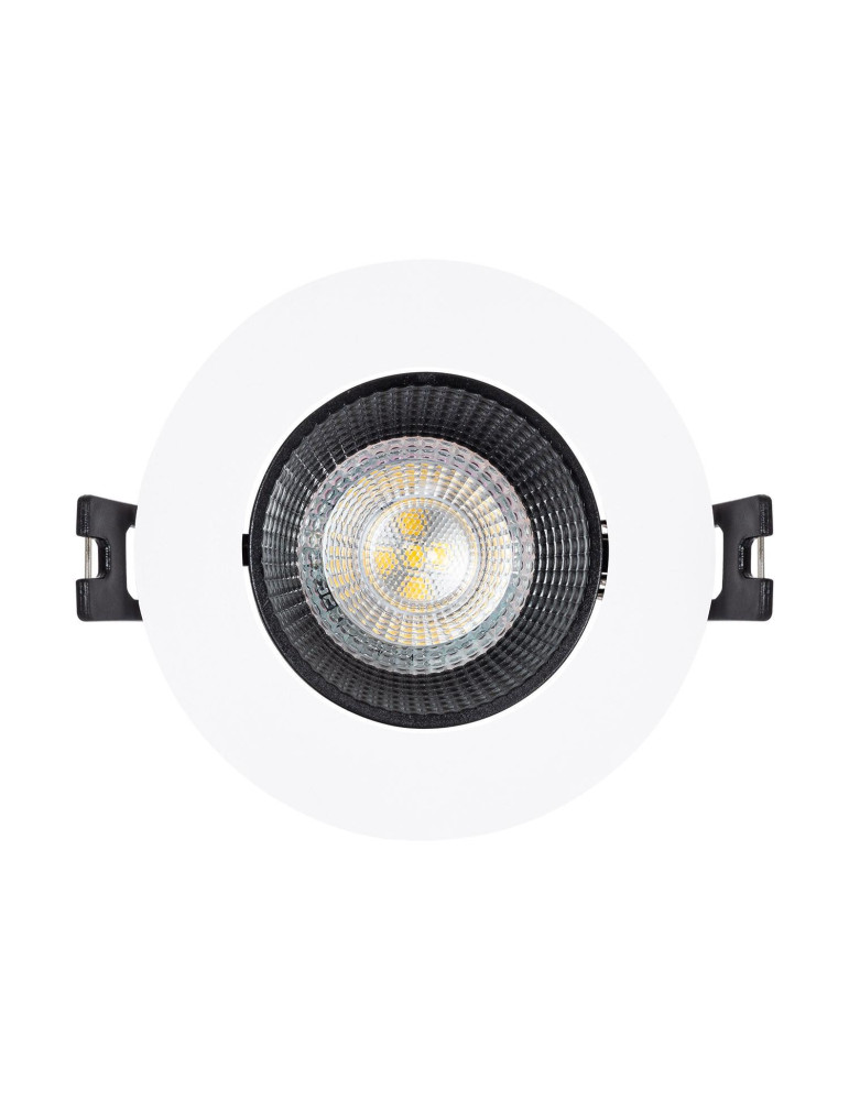 Collerette Downlight Ronde Orientable pour Ampoule LED GU10 / GU5.3 Coupe Ø 80mm