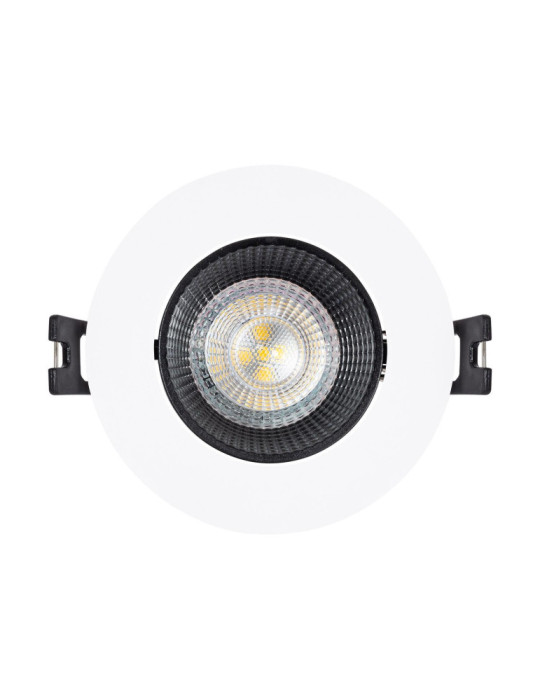 Collerette Downlight Ronde Orientable pour Ampoule LED GU10 / GU5.3 Coupe Ø 80mm