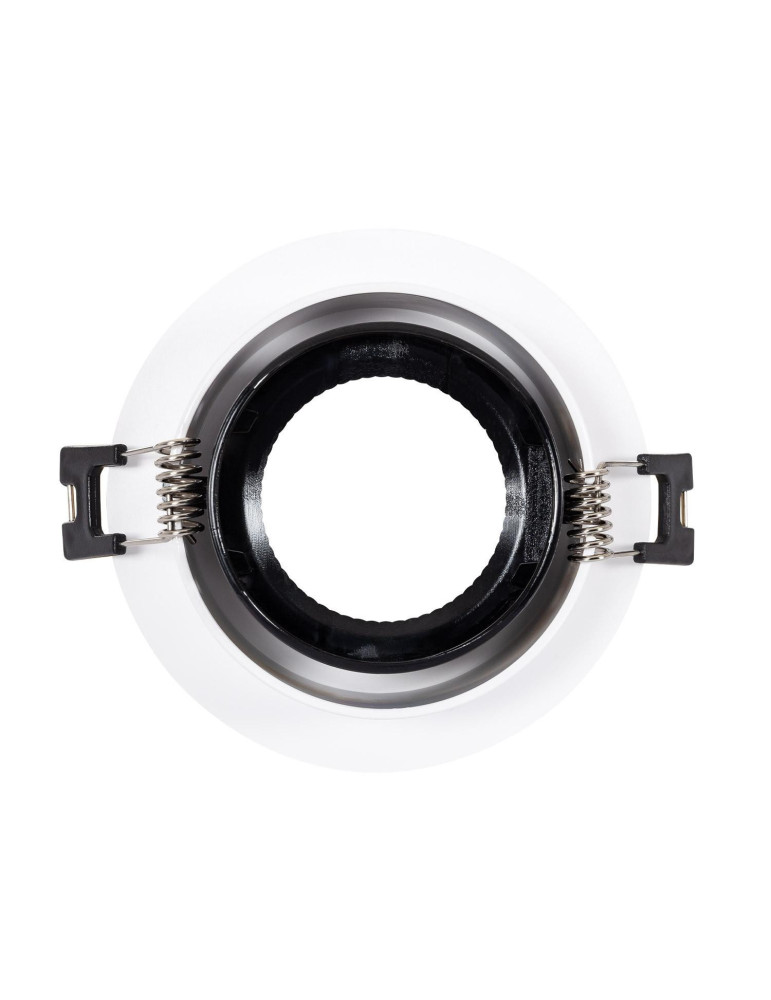 Collerette Downlight Ronde Orientable pour Ampoule LED GU10 / GU5.3 Coupe Ø 80mm