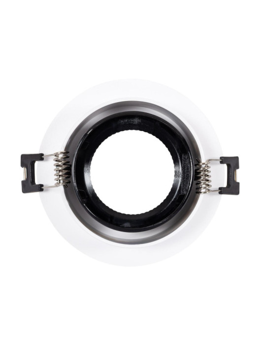 Collerette Downlight Ronde Orientable pour Ampoule LED GU10 / GU5.3 Coupe Ø 80mm