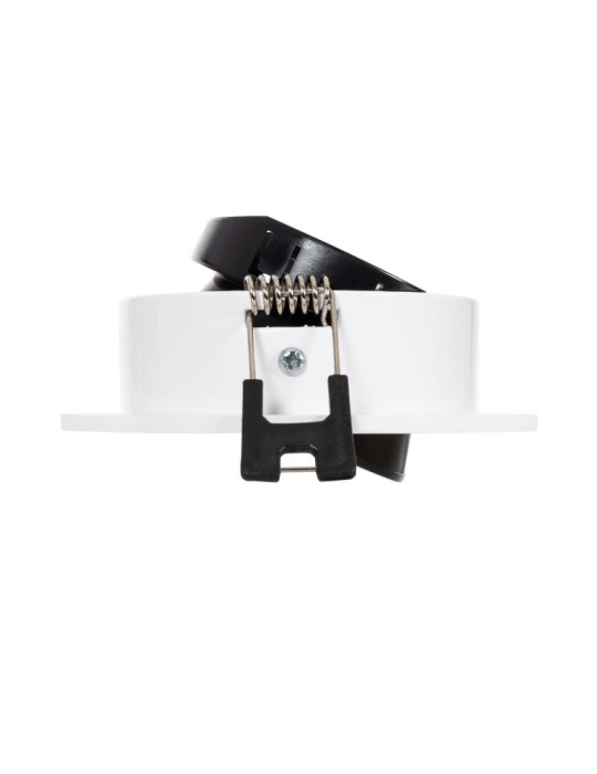 Collerette Downlight Ronde Orientable pour Ampoule LED GU10 / GU5.3 Coupe Ø 80mm