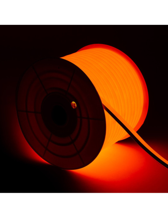 Tira Neón LED Regulable 220V AC 120 LED/m Naranja IP67 a Medida Corte cada 100 cm