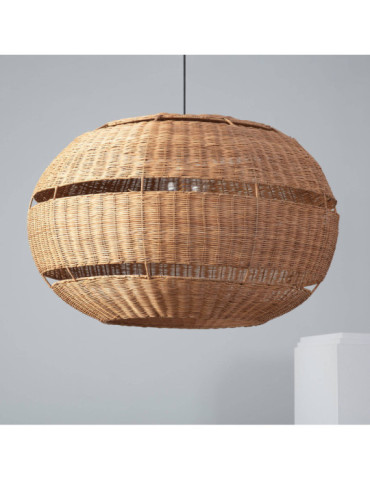 Suspension Rotin pour Extérieure Oblate Bulang Ø800 mm ILUZZIA