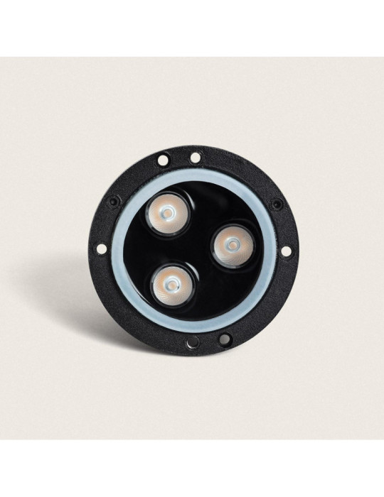 Balise Extérieure LED 3W Encastrable au Sol Gimsha 2L Noire