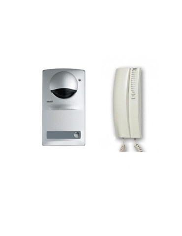 Kit Interphone 1 Logement 5 fils avec Panneau en Saillie et Téléphone Serie 7 TEGUI 375710