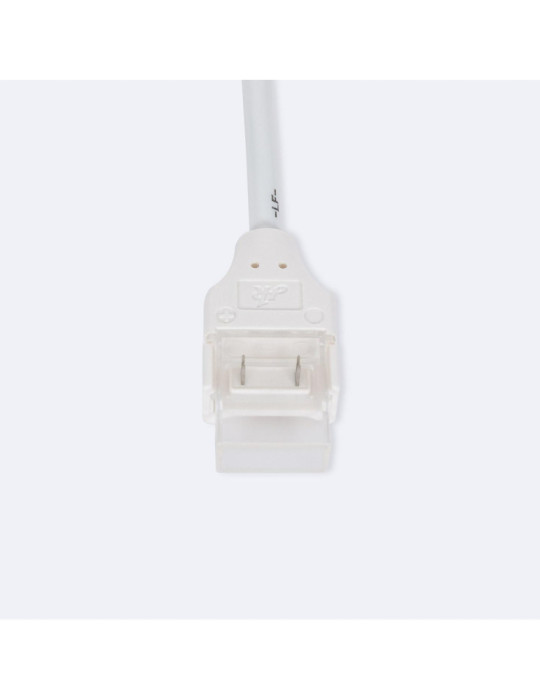 Connecteur Hippo avec Câble pour Ruban LED Auto-Redressement 220V AC SMD Silicone Flex Largeur 12mm