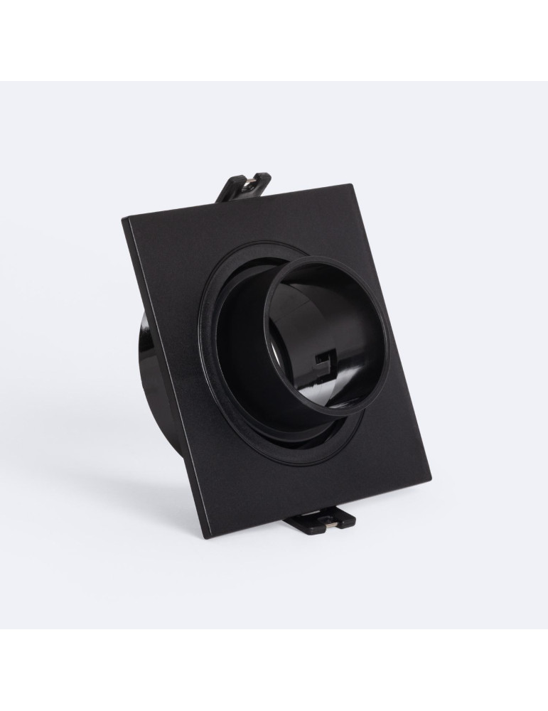 Collerette Downlight Carré Orientable faible UGR pour Ampoule LED GU10 / GU5.3 Coupe Ø75 mm Suefix Collerette Downlight Carré Orientable faible UGR pour Ampoule LED GU10 / GU5.3 Coupe Ø75 mm Suefix