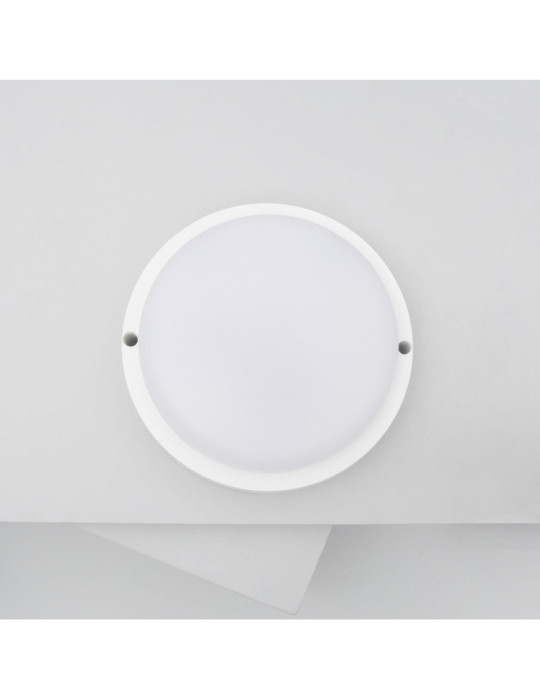 Plafonnier LED Extérieur Rond 15W Hublot White IP65 Ø155 mm