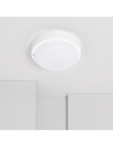 Plafonnier LED Extérieur Rond 15W Hublot White IP65 Ø155 mm