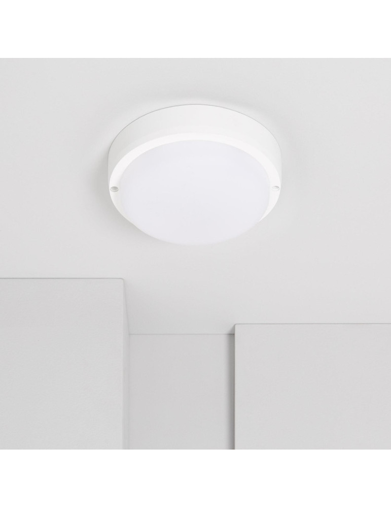 Plafonnier LED Extérieur Rond 15W Hublot White IP65 Ø155 mm